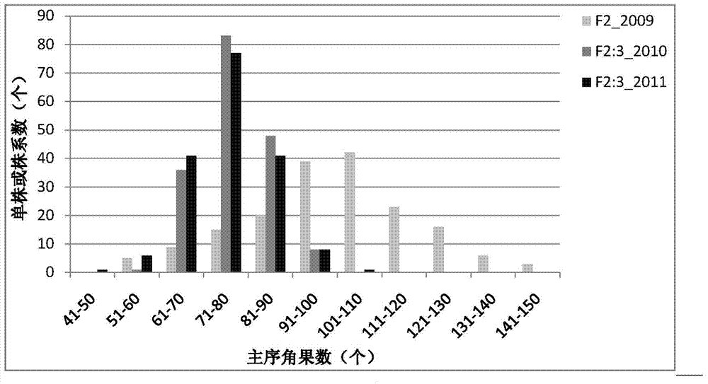 Molecular marker and application of a main effect qtl of rapeseed silique number