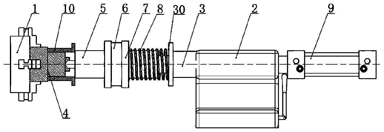 Automatic fixture device for clamping shaft sleeve parts on cylindrical grinding machine