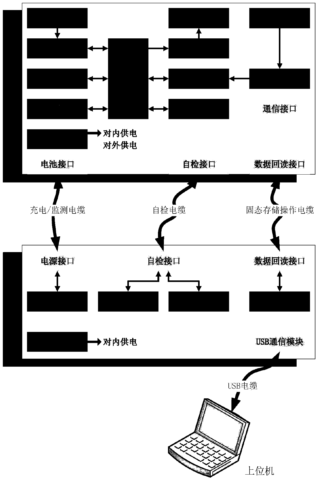 Measuring and monitoring system and method suitable for high-dynamic uncontrolled detached body of aircraft