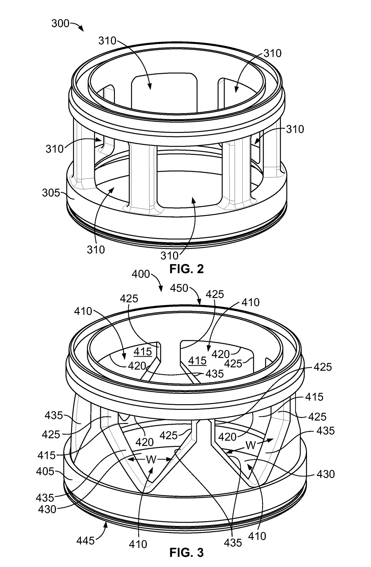 High capacity linear valve cage