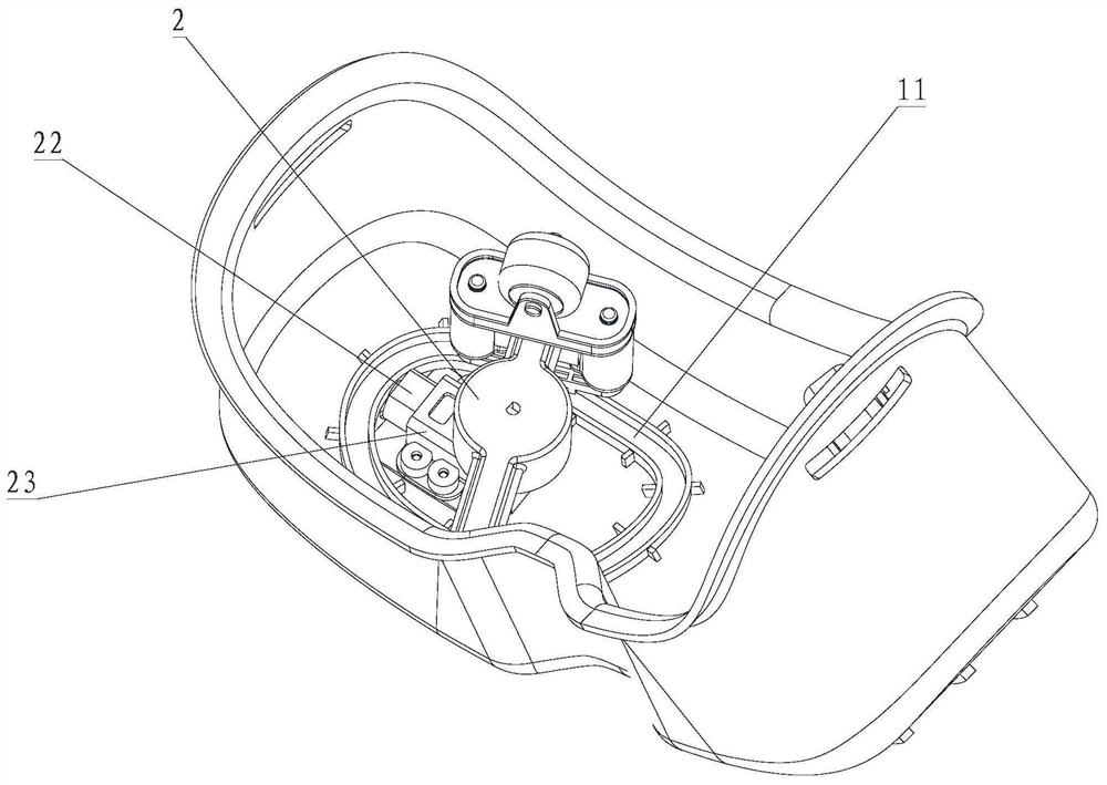 Rocker type eye massage device