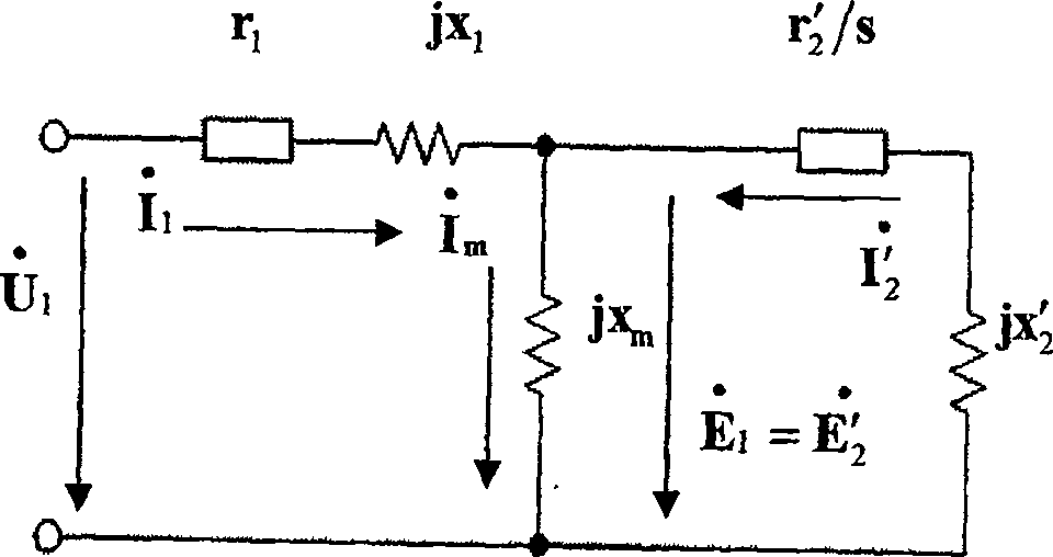 Method for recognizing electrical system non-invasive induction motor dynamic parameter