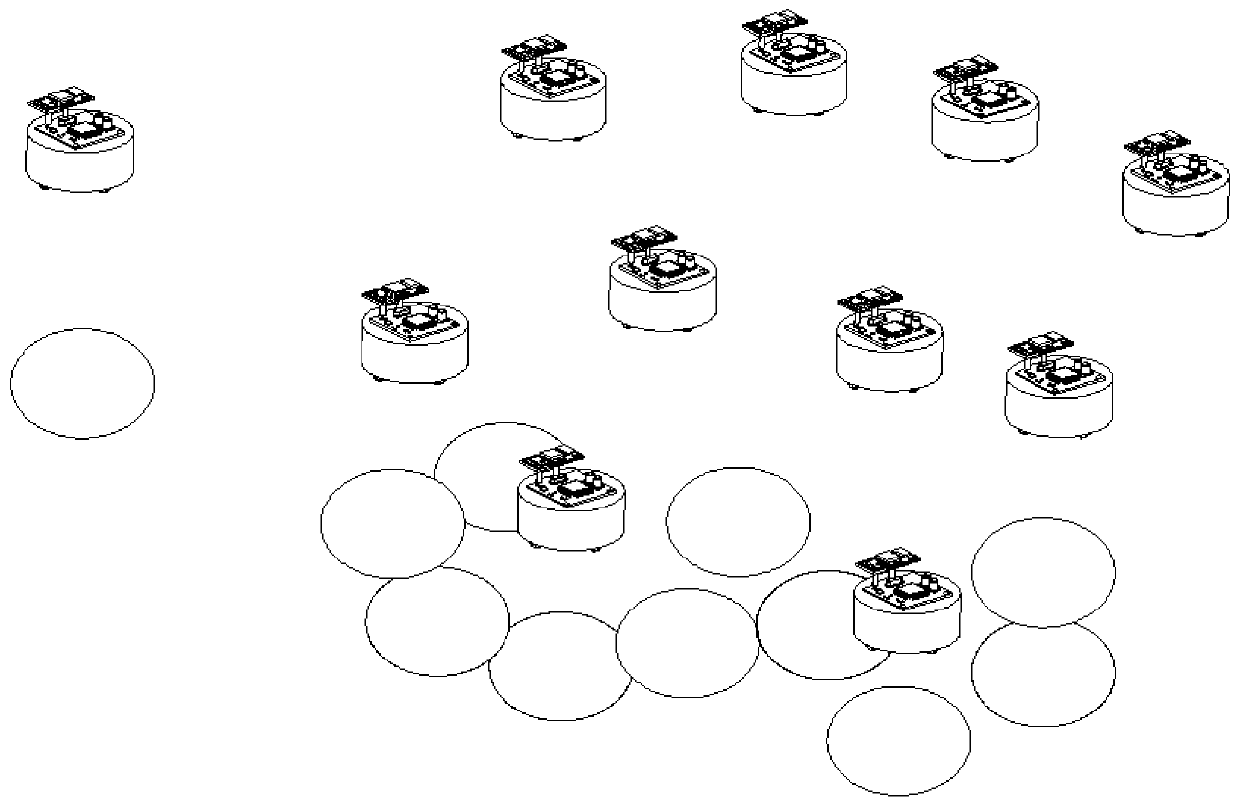 Area Coverage Search System for Swarm Robots Imitating Foraging Behavior of Chlamydomonas polycephalum