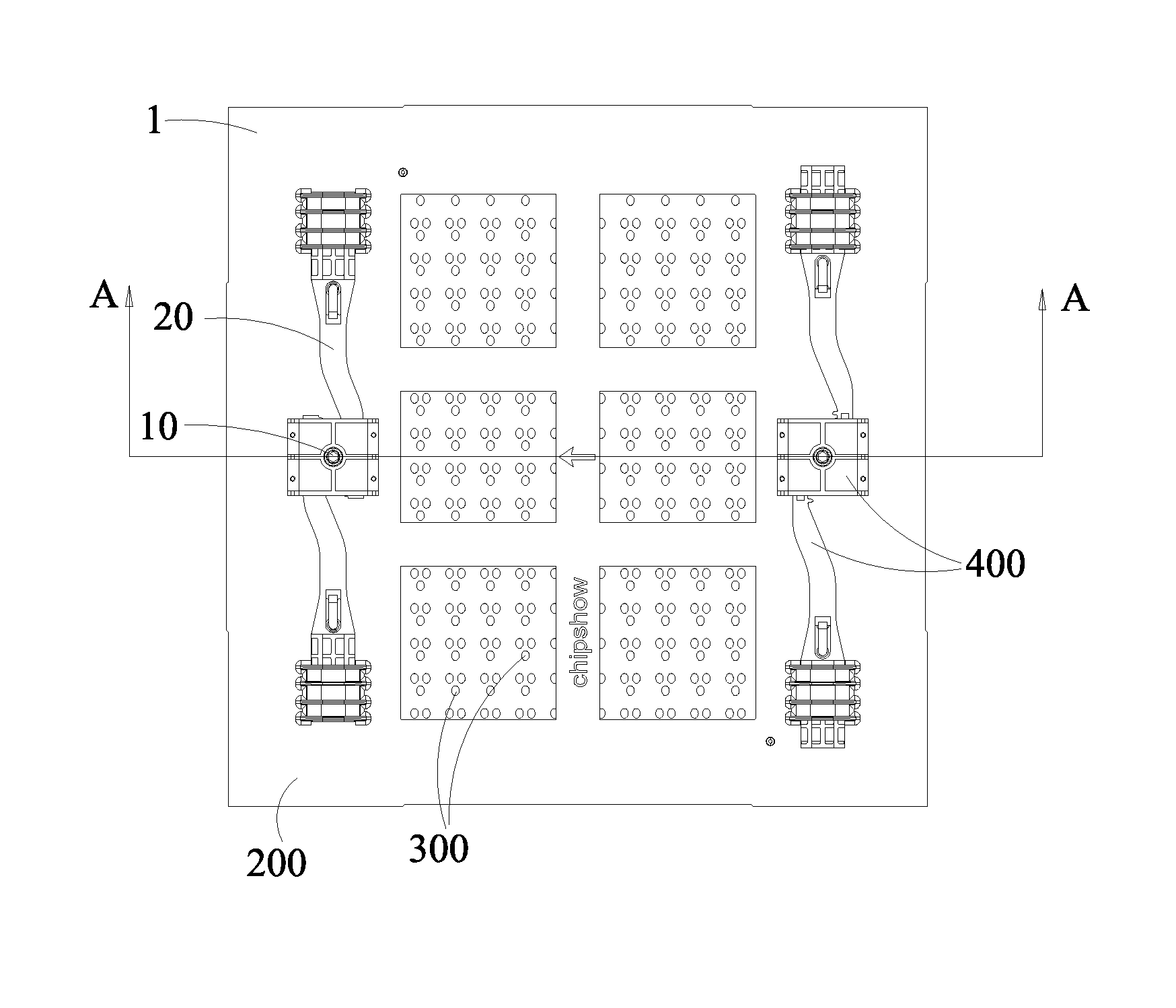 LED display module with quick mounting-dismounting structure