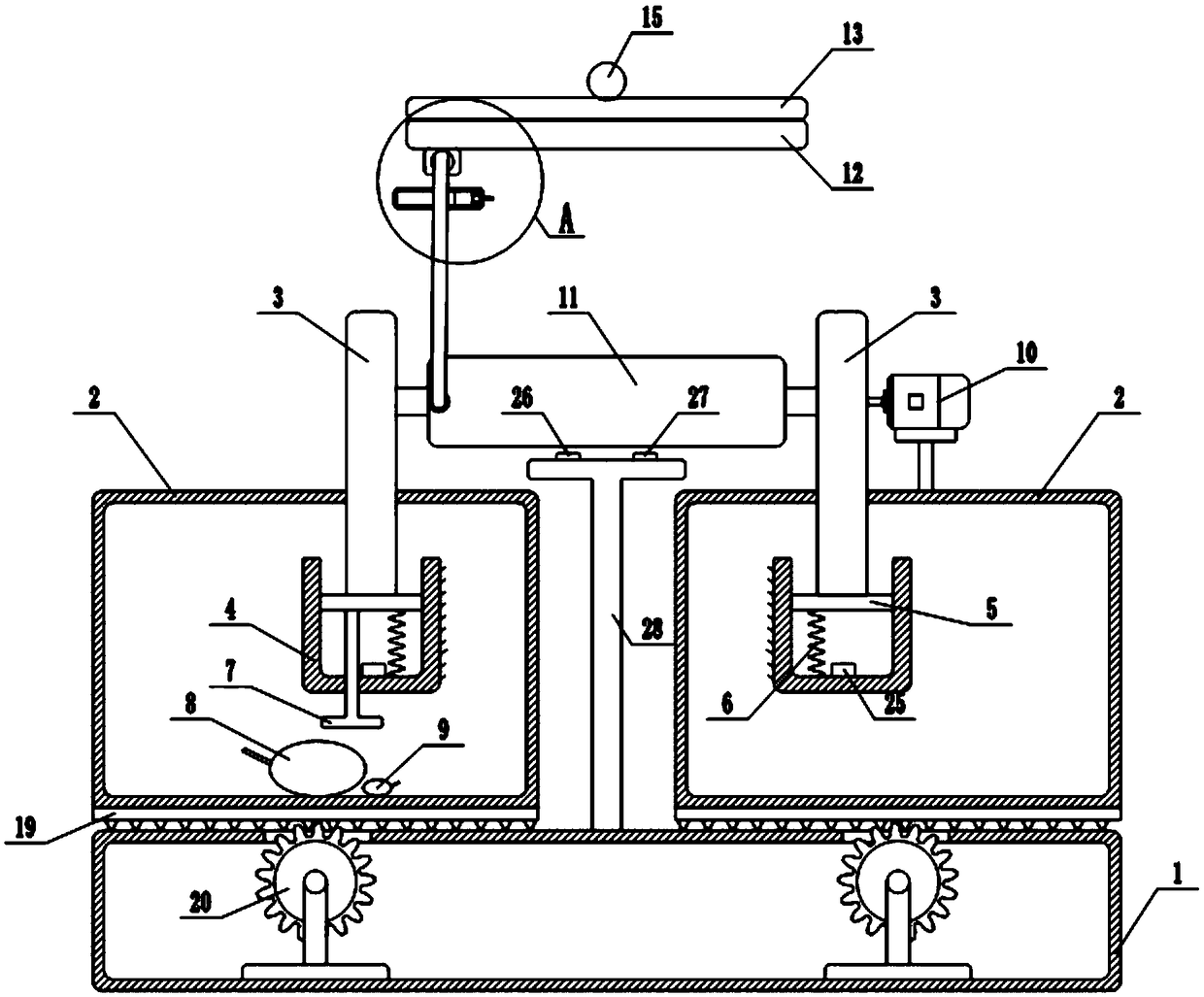 Cable winding device