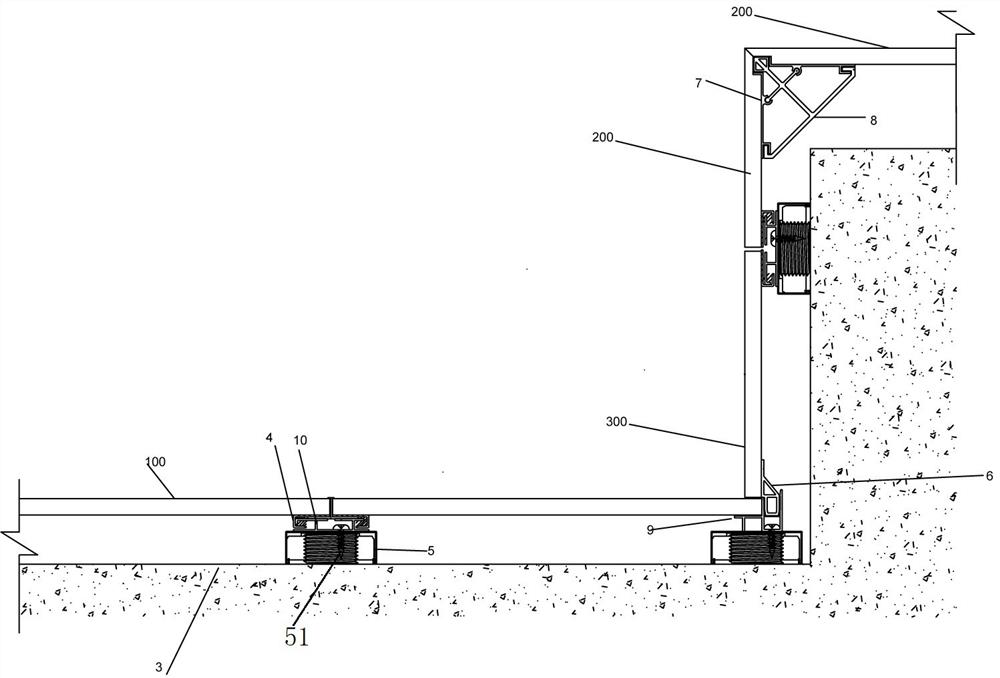 Assembly type wall surface mounting system and mounting method