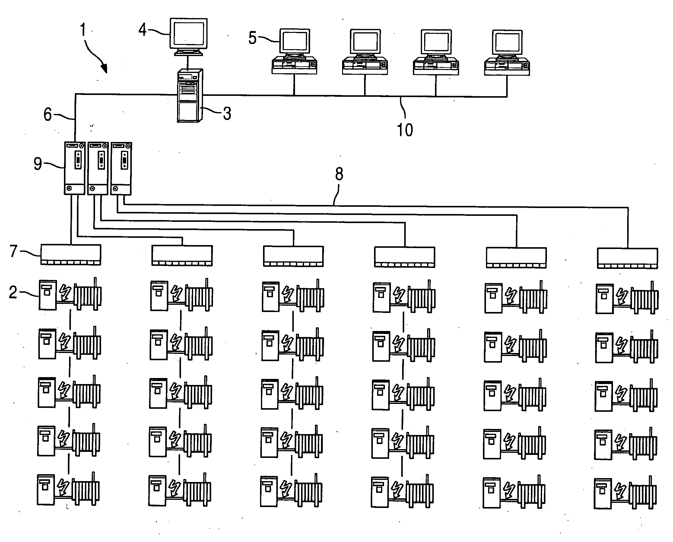 Control Device and Control Method for an Electrostatic Filter With a Configurable Number of Parallel and Serial Filter Zones