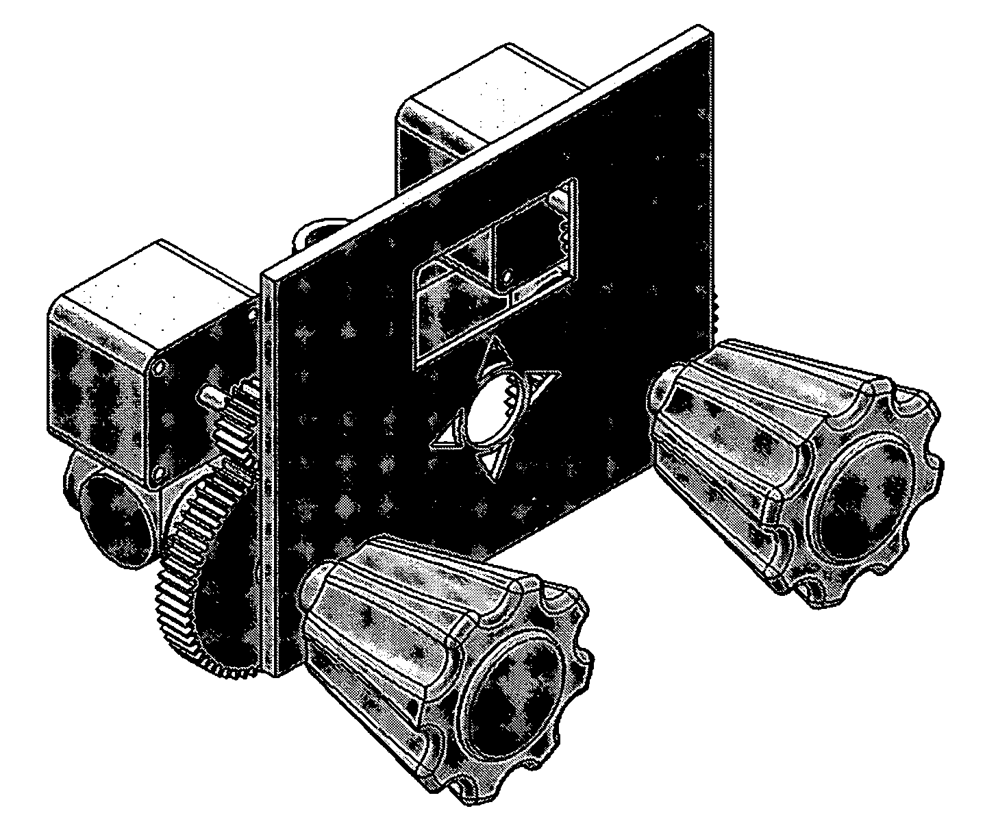 Electronic faucet and manual override system therefor