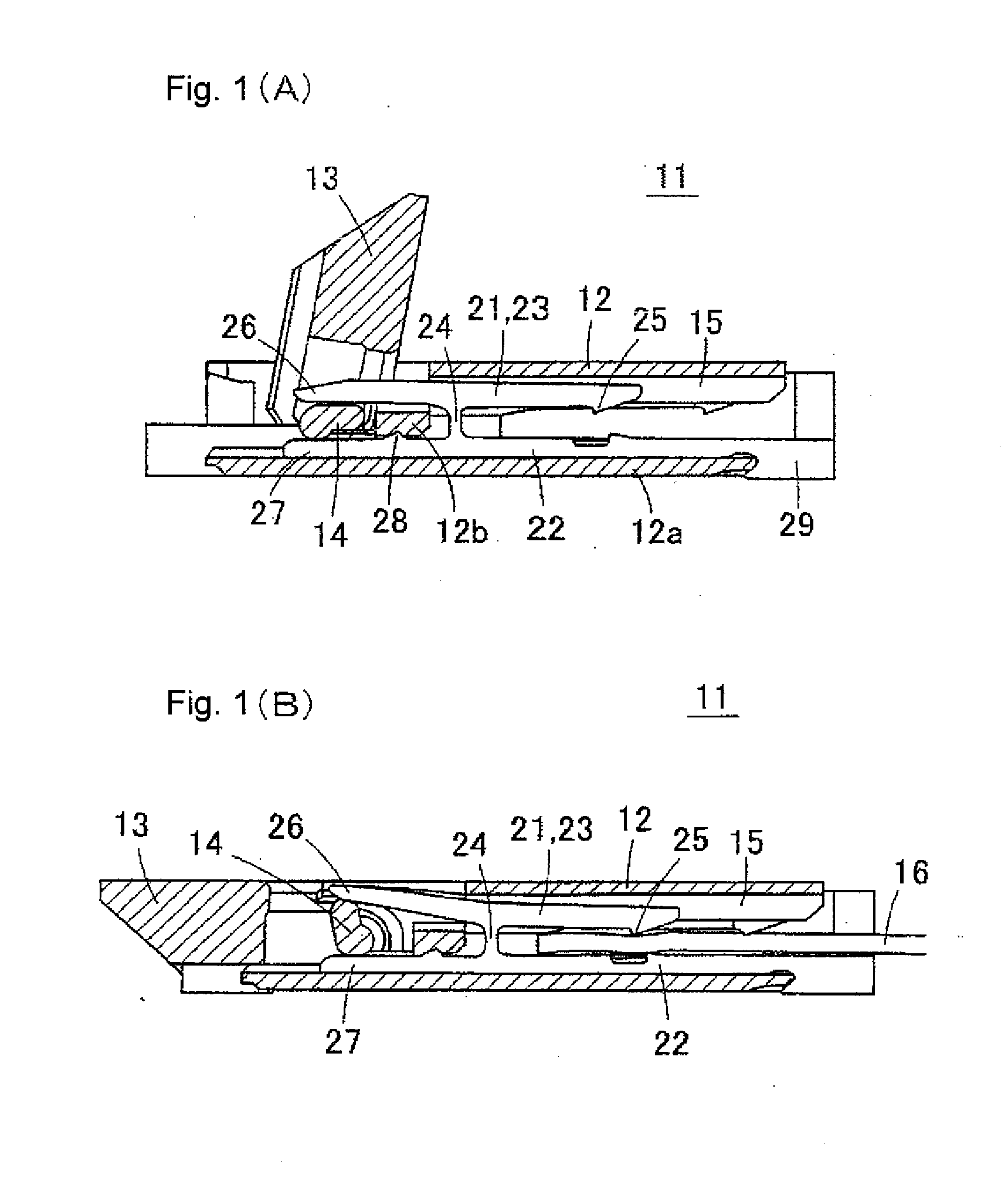 Contact and method for manufacturing metal component