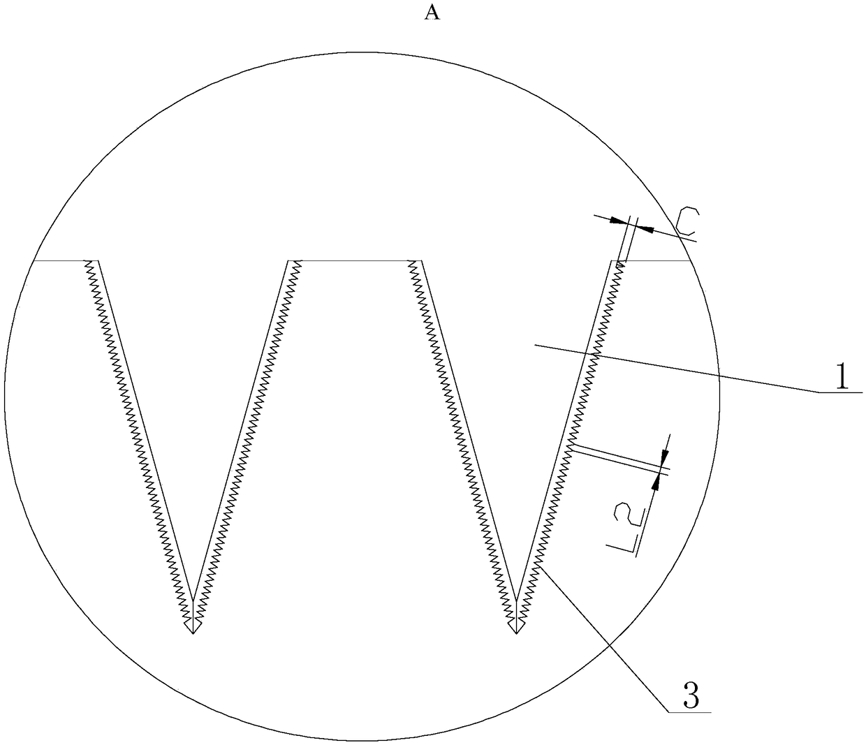 Secondary tooth reciprocating scissors