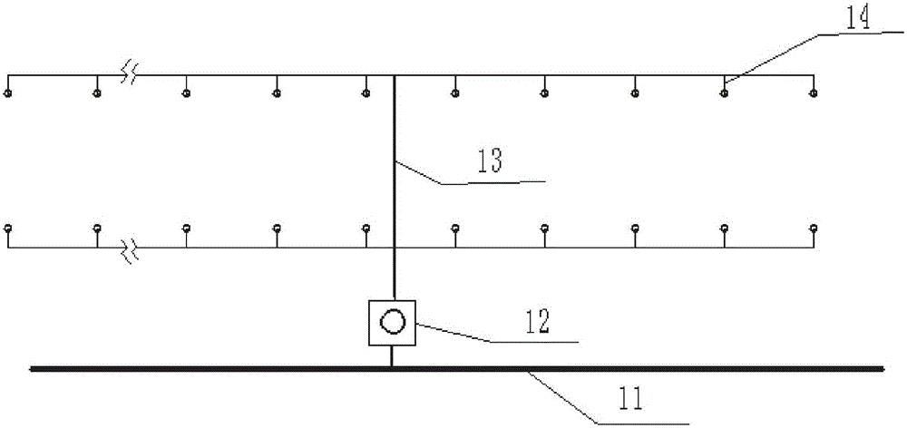 Urban intelligent high pole street lamp spraying system