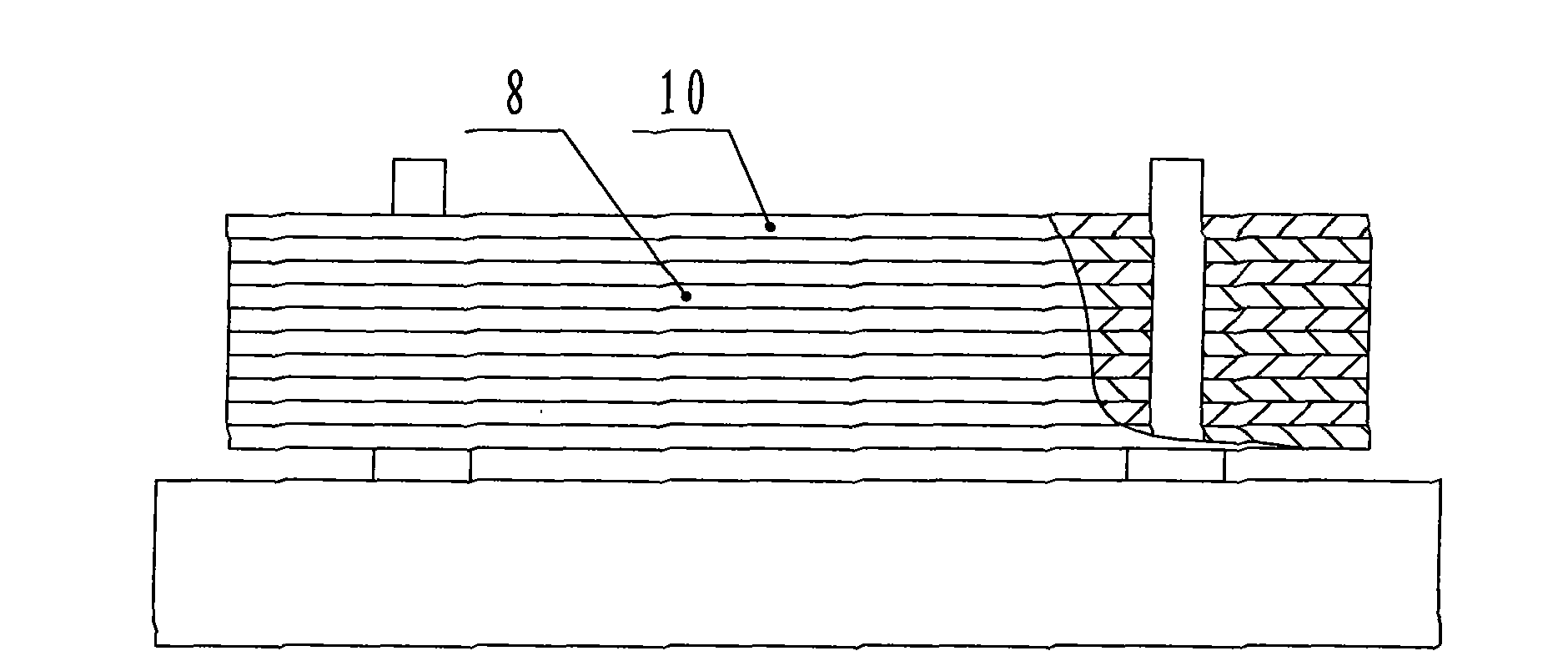 Detection method of armature stamping trough position degree