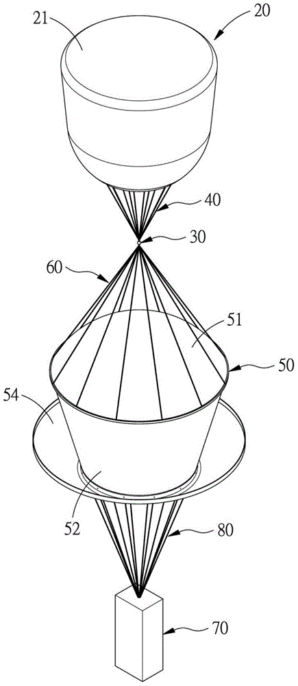 Pre-opening type parachute