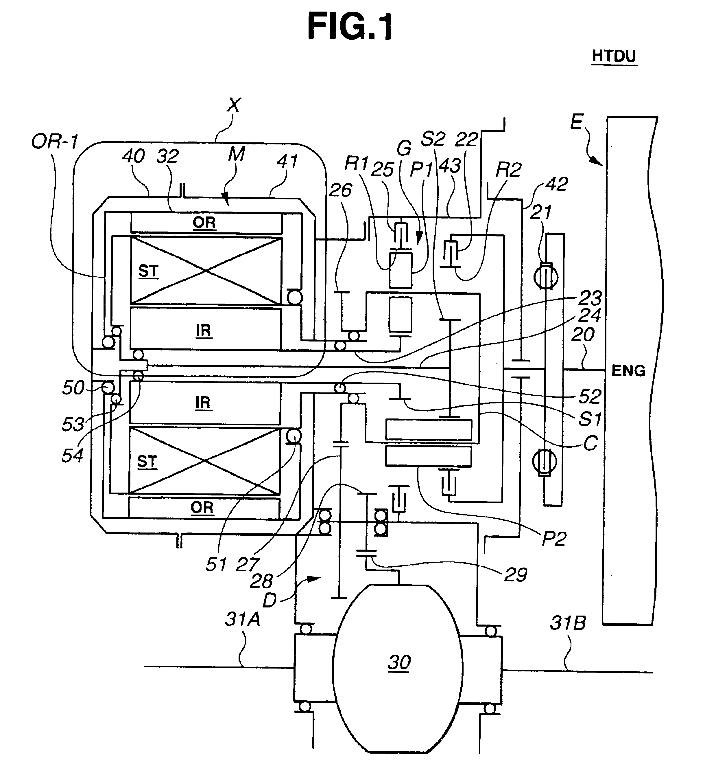 Stator of two rotor single stator type electric motor