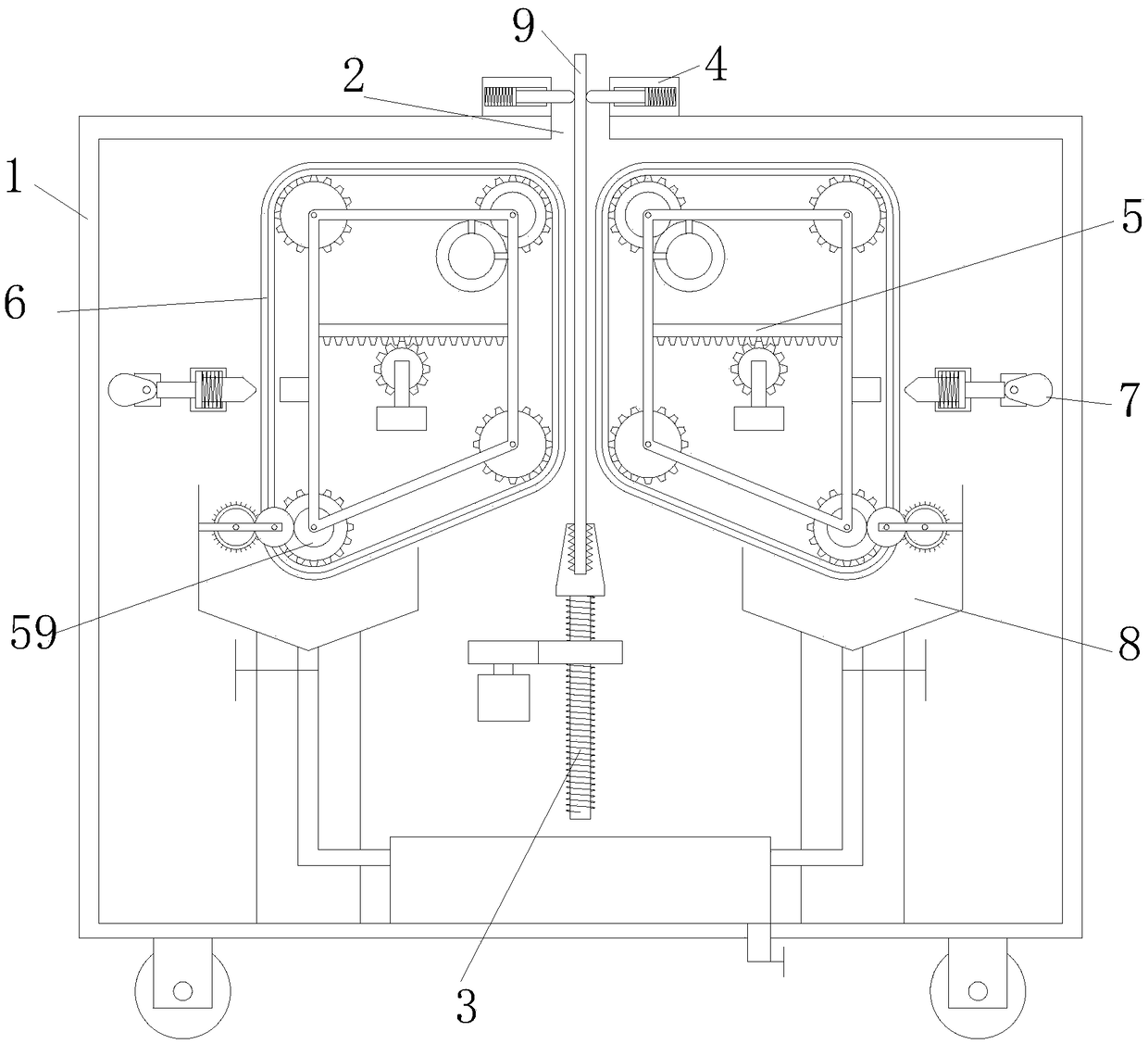 Drawing tool cleaning device