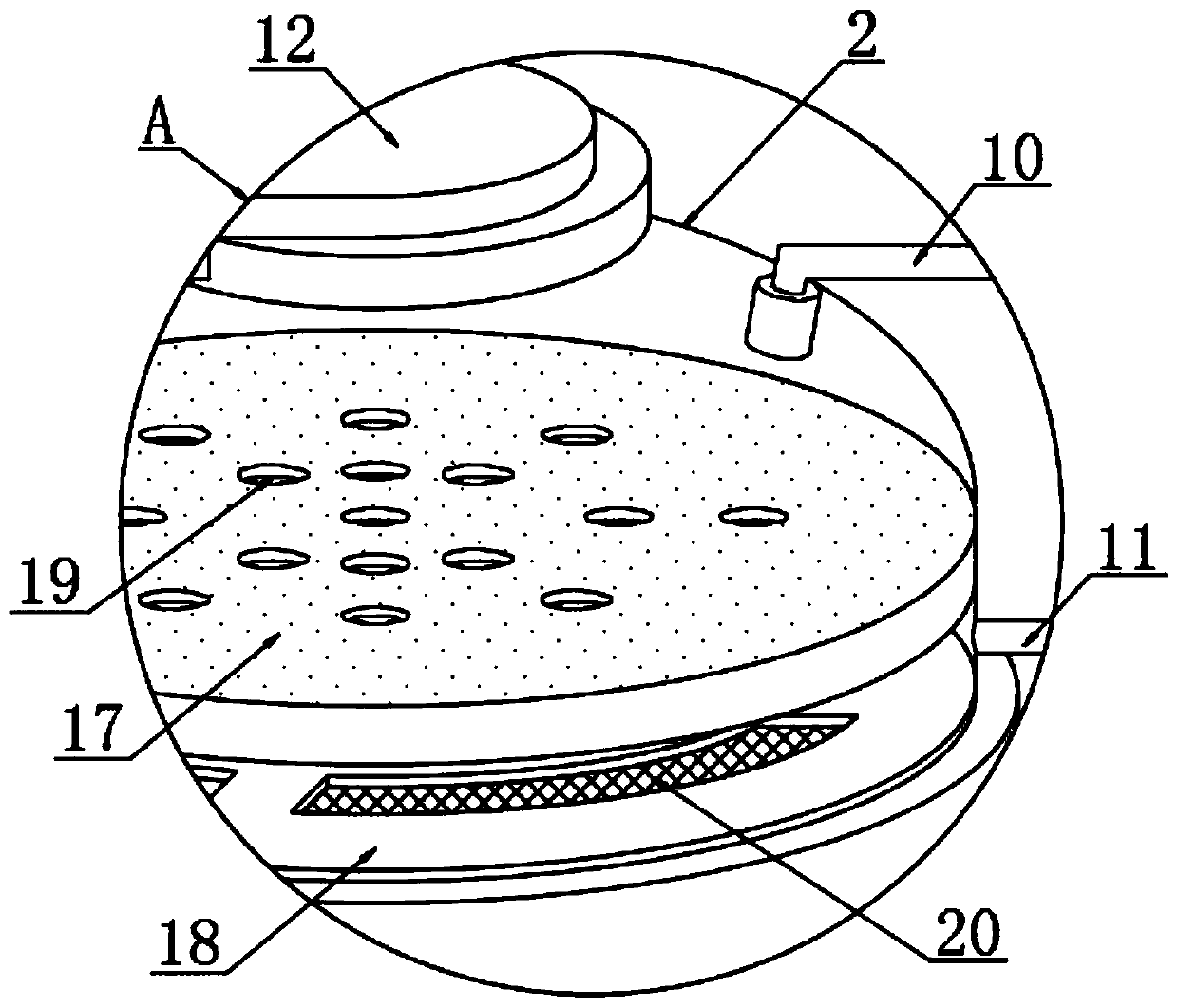 Multi-stage leakage-proof refining system based on gas protection