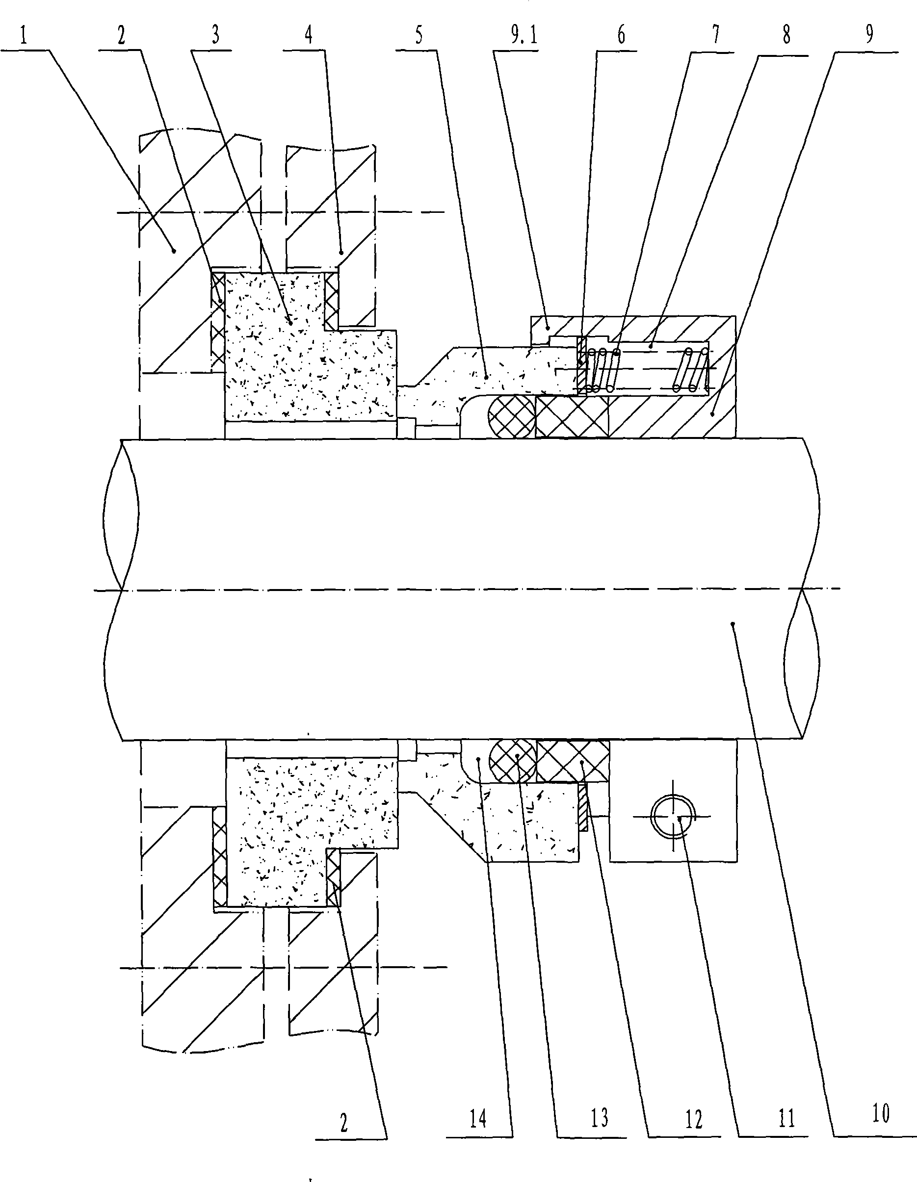 Self-balanced mechanical seal