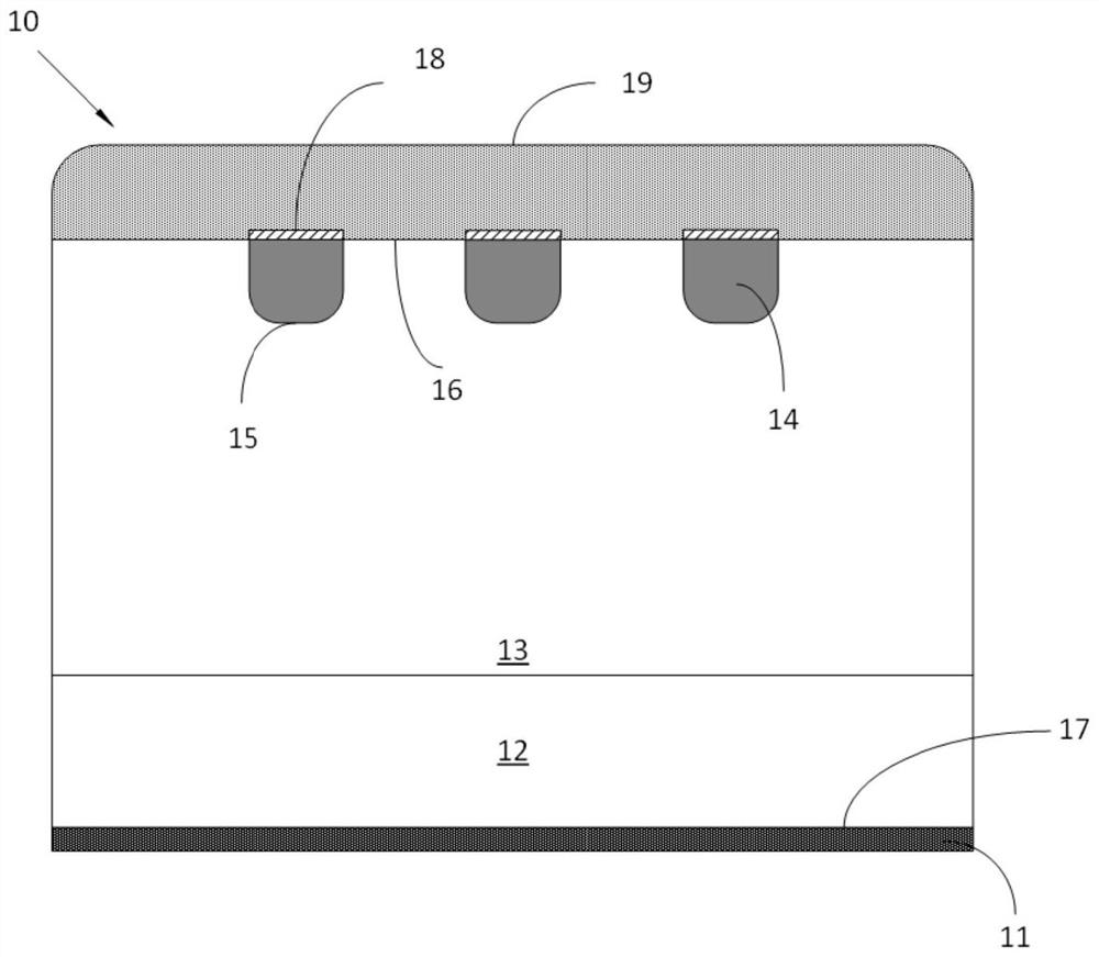 Composite PiN Schottky diode with plasma diffusion layer