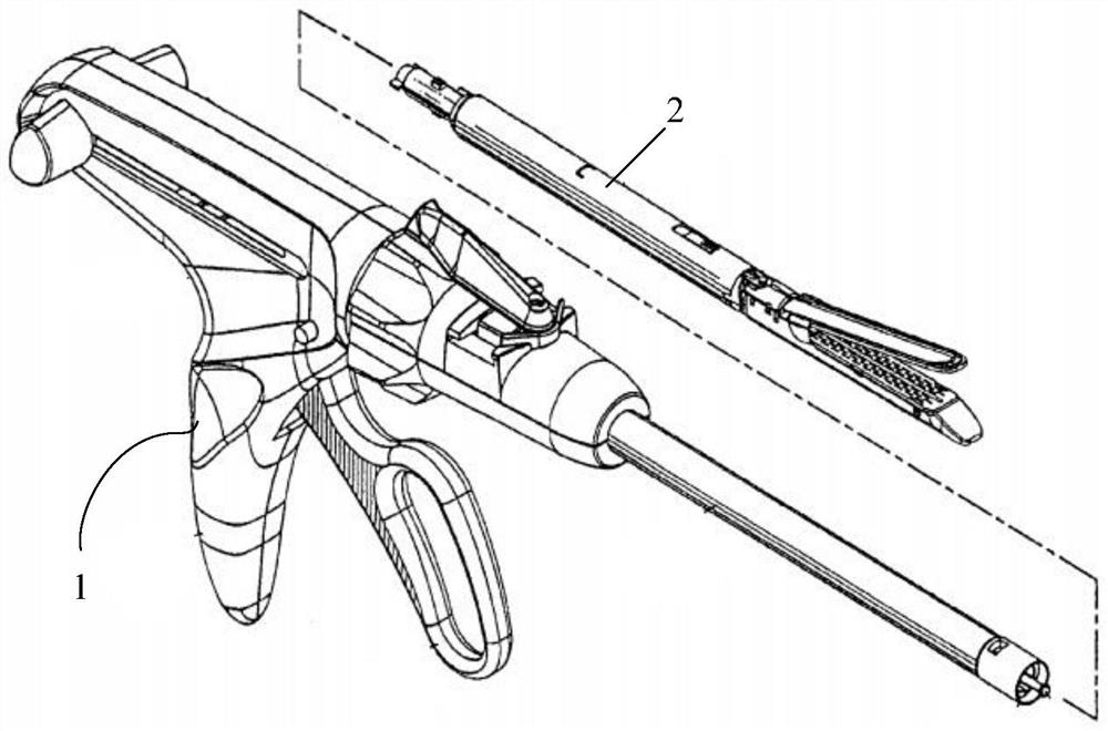 Nail pushing sliding block of anastomat