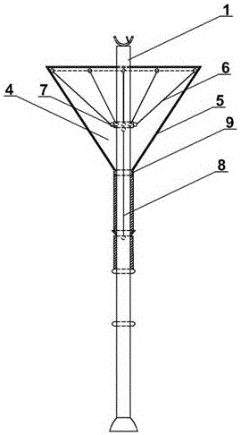 Clothes supporting rod capable of wringing