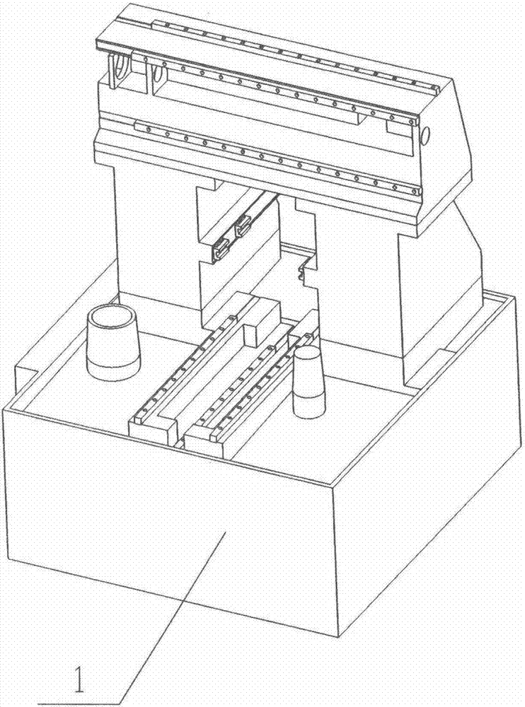 Miniaturized gantry type five-axis processing equipment