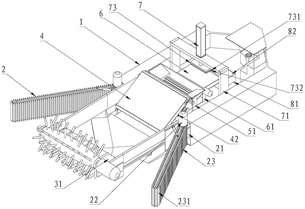 An automatic cleaning device for river crab breeding aquatic plants