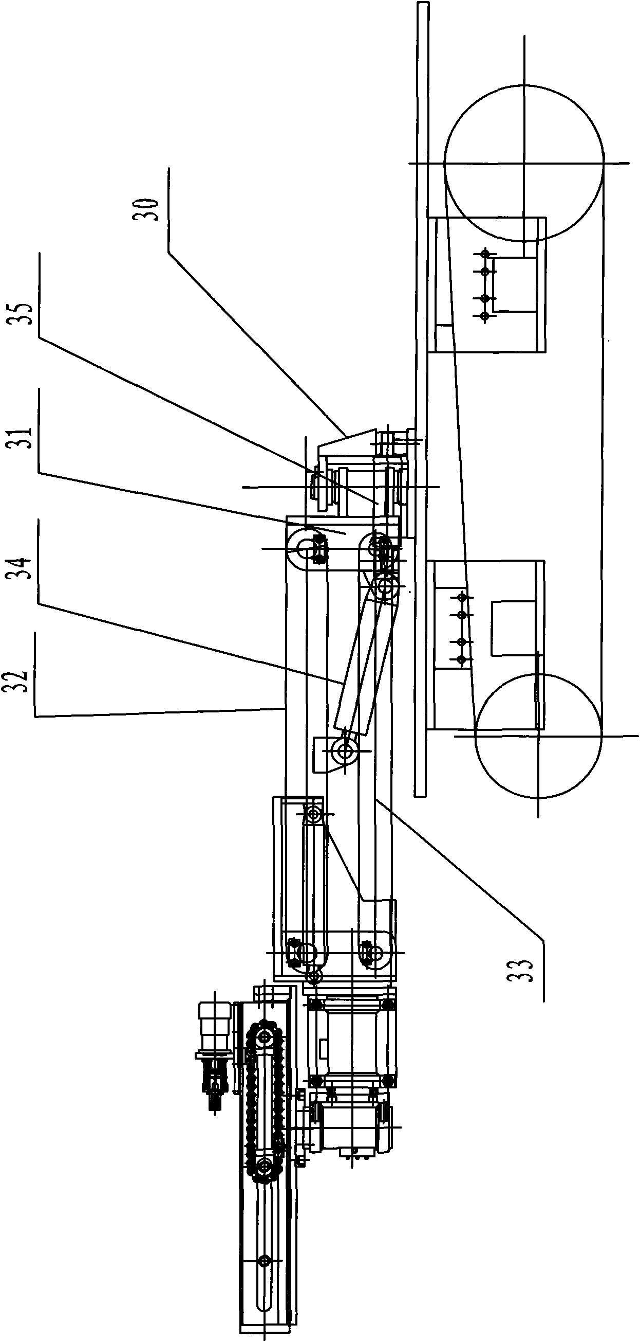 Movable two-arm hanging wall anchor rod and anchor cable construction drill carriage