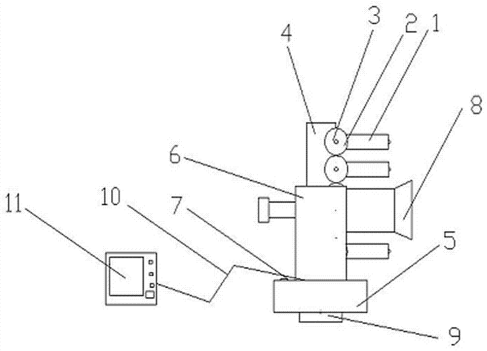 Device for testing the verticality of bridge piers