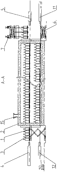 Energy-saving roasting method in formwork investment casting