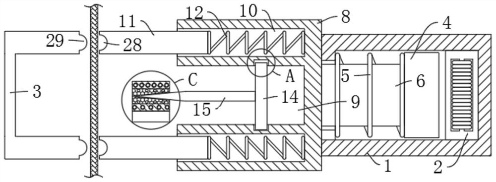 Thread trimming device on sewing machine and operation method of thread trimming device