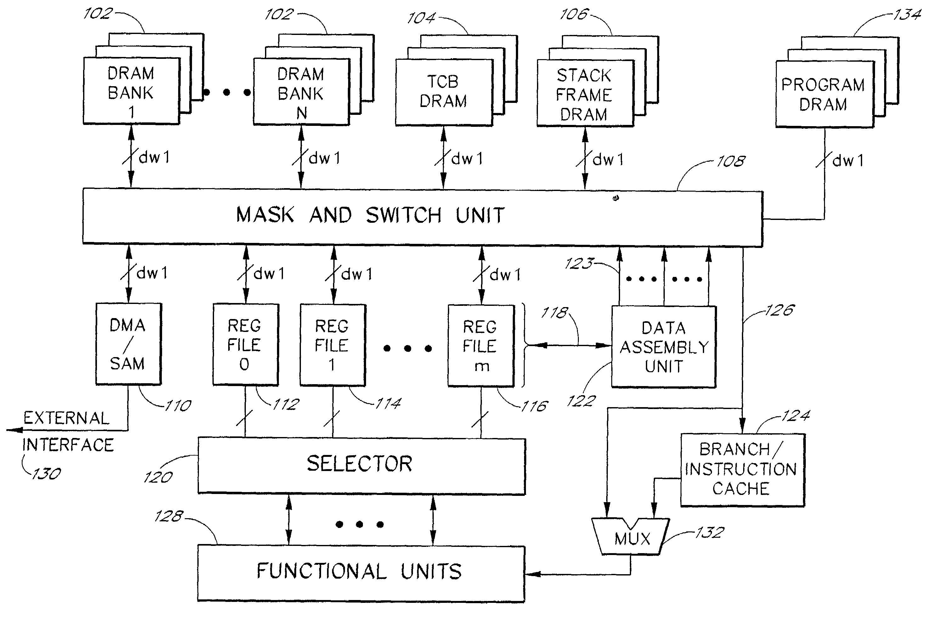 Methods for intelligent caching in an embedded DRAM-DSP architecture