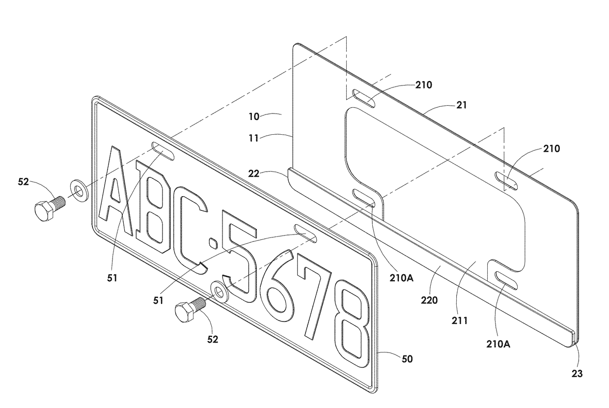 License plate radio electronic identifier