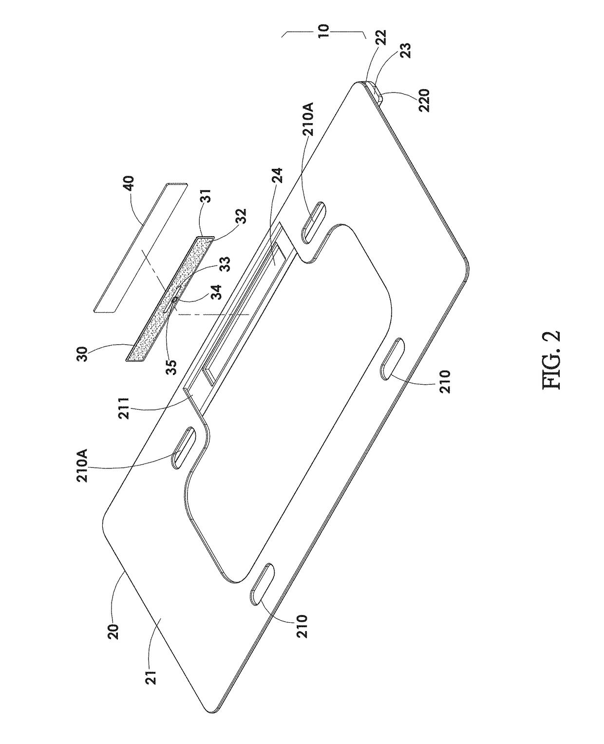 License plate radio electronic identifier