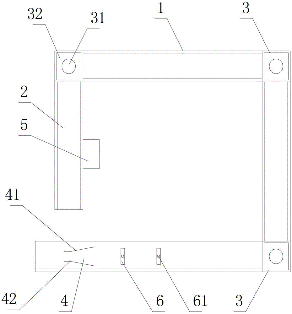 A transmission device for an air conditioner outdoor unit production line