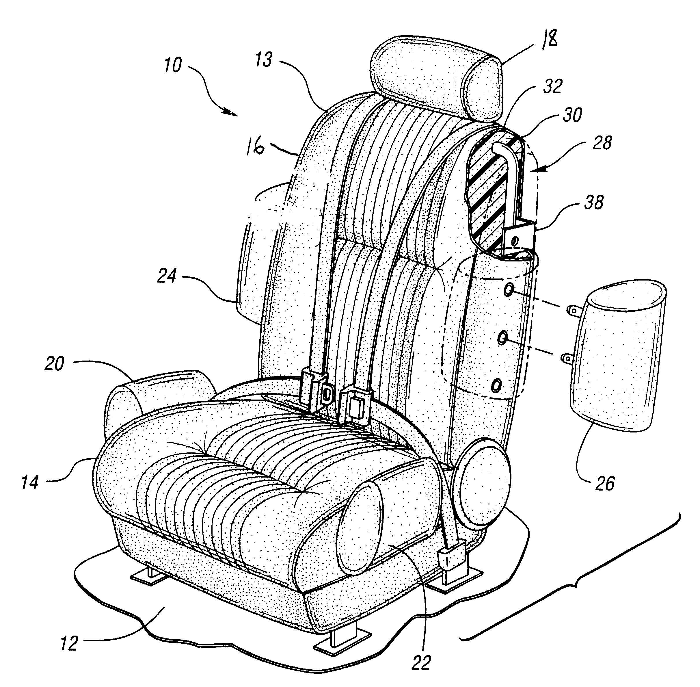 Adjustable seat bolsters