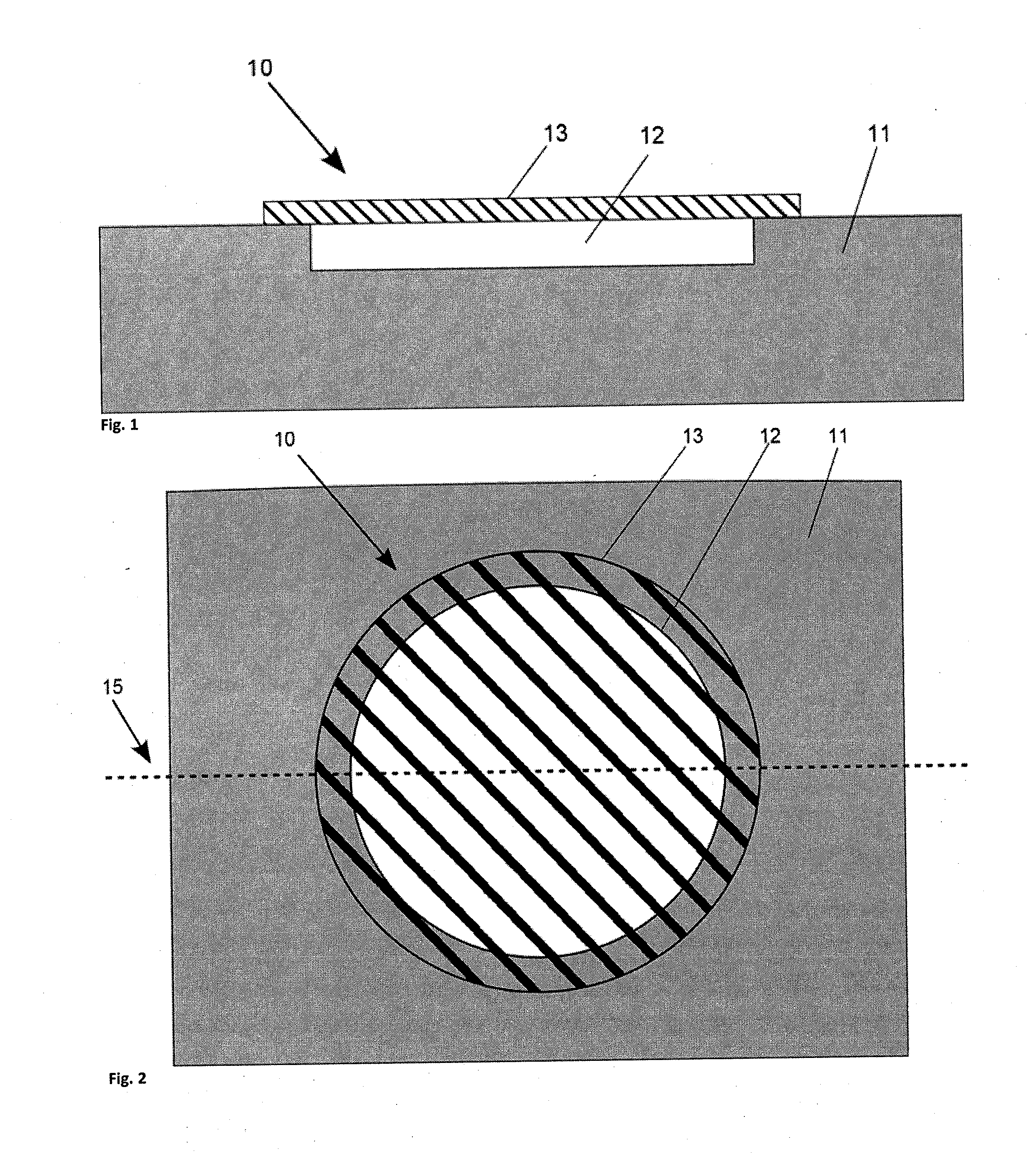 Sensor with vacuum cavity and method of fabrication