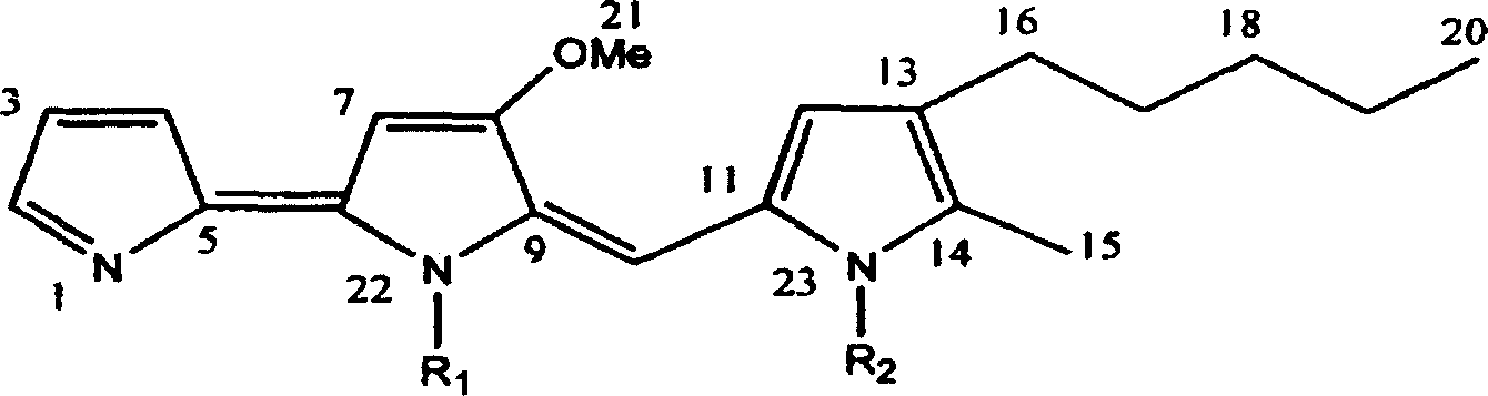 Marine bacteria strain for producing prodigiosin and the method for producing prodigiosin