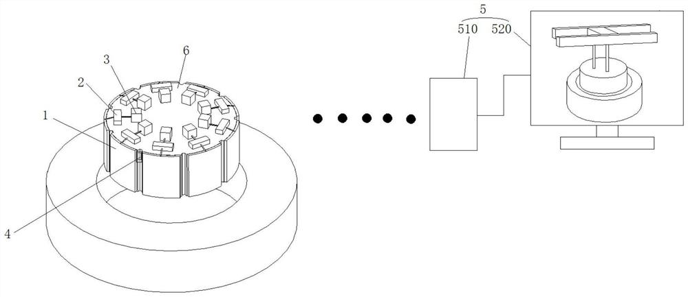 Generator rotor hoisting air gap monitoring and protecting device