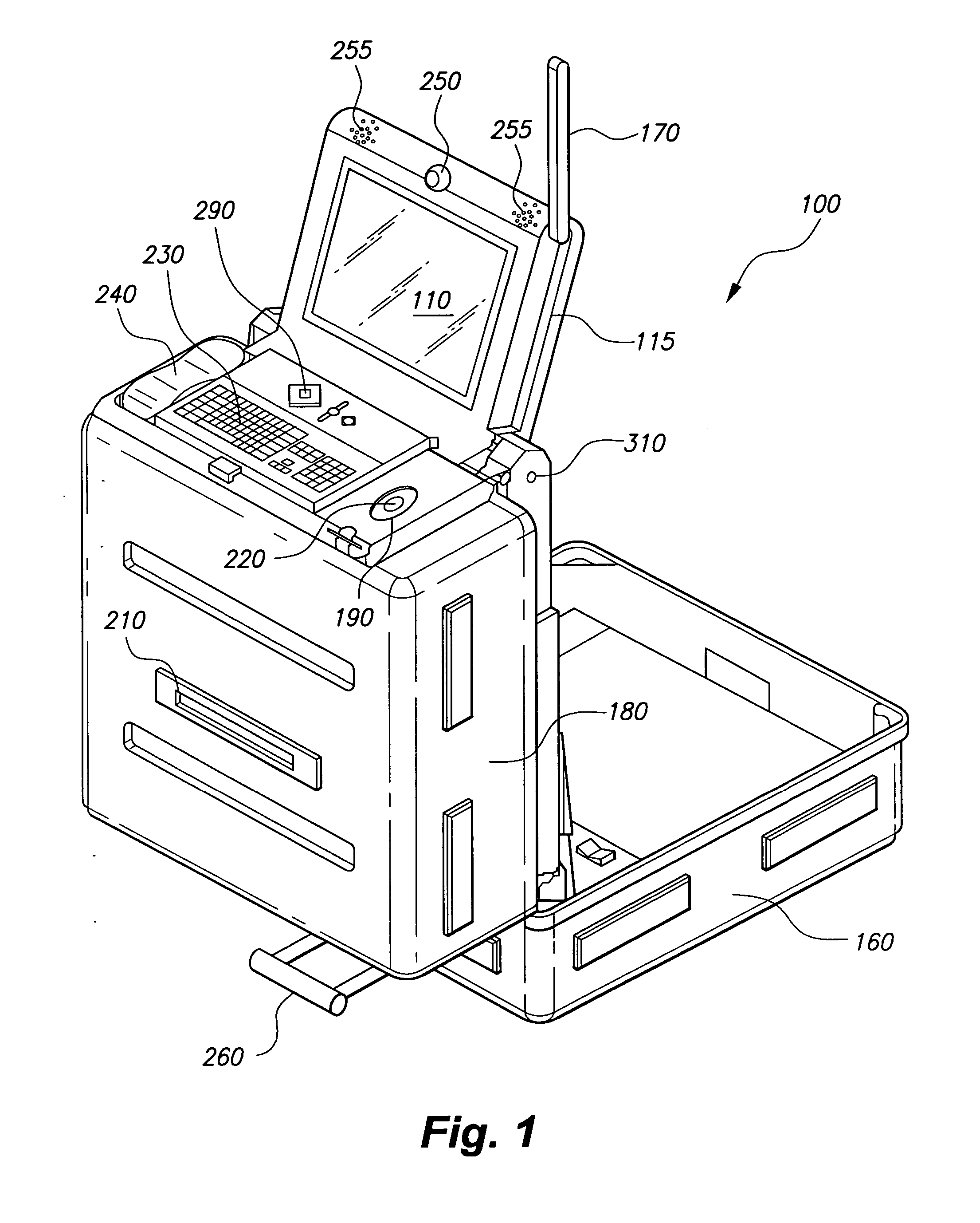 Rapid depolyment portable interactive kiosk