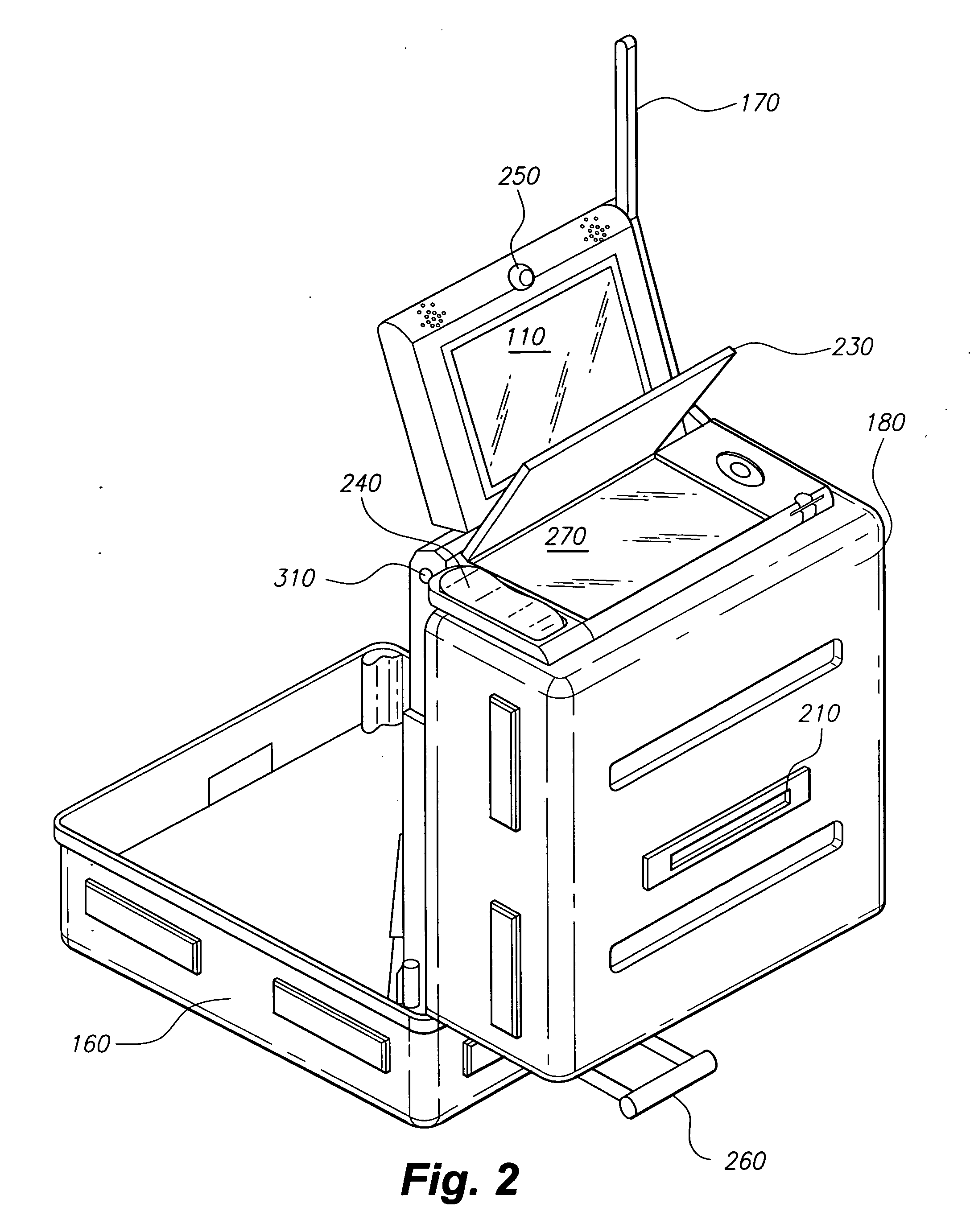 Rapid depolyment portable interactive kiosk