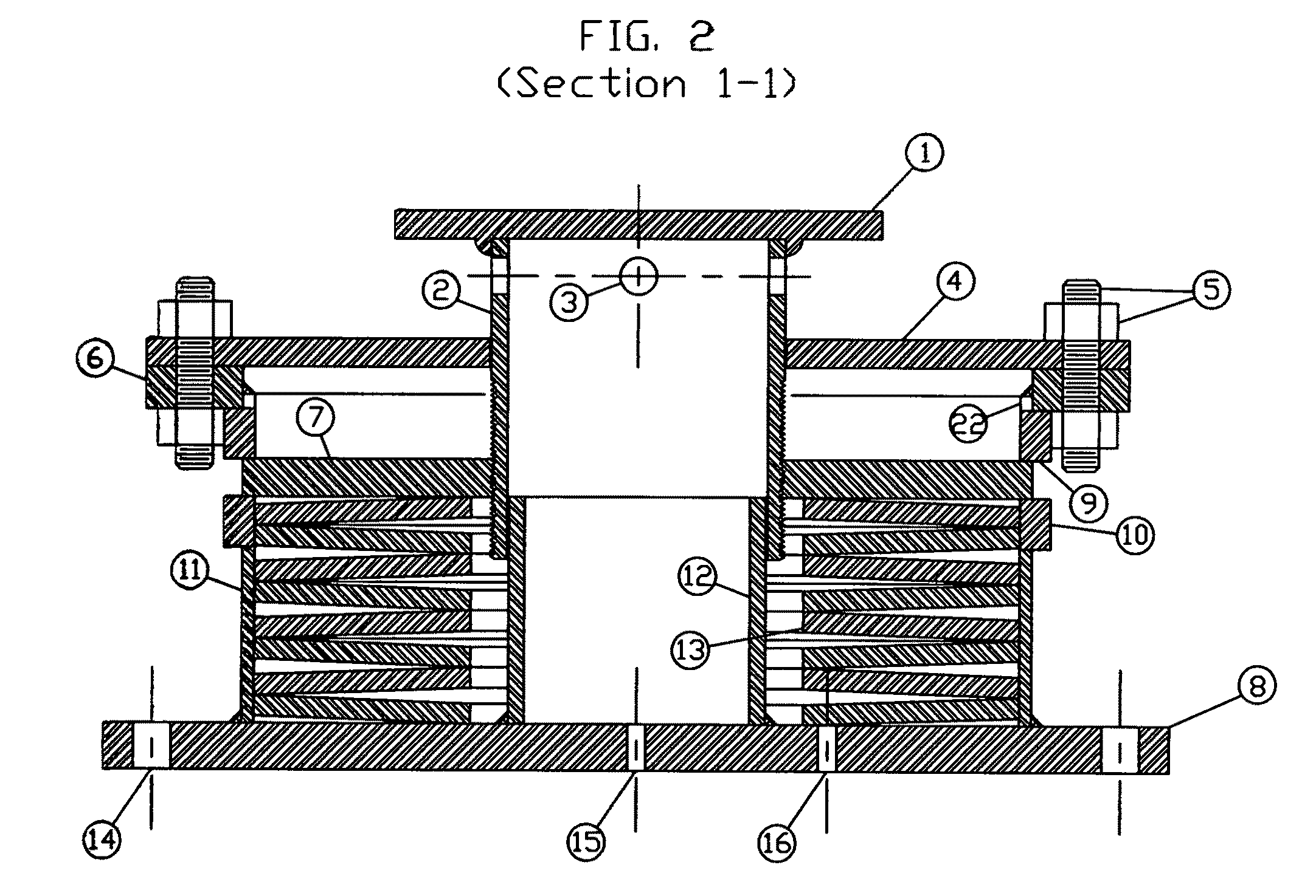 Conical washer spring support