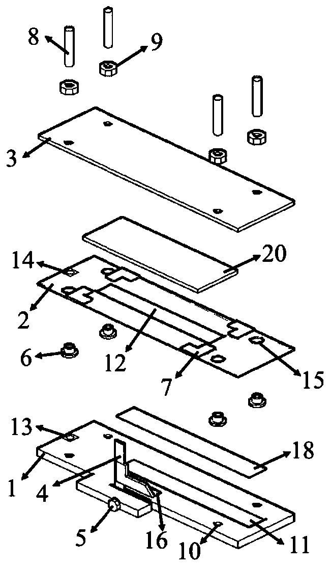 Manufacturing device and manufacturing method of CFRP/steel plate combined test piece