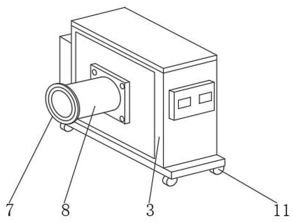 Constant-pressure energy-saving system of blowing and suction type centralized cotton suction device