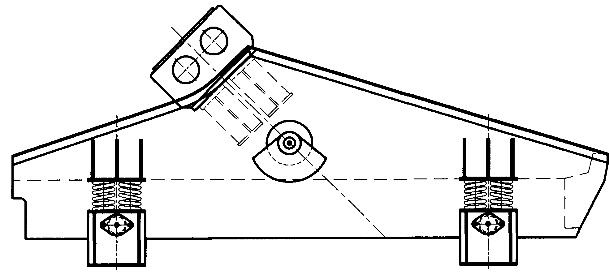 Elliptical track vibrating screen