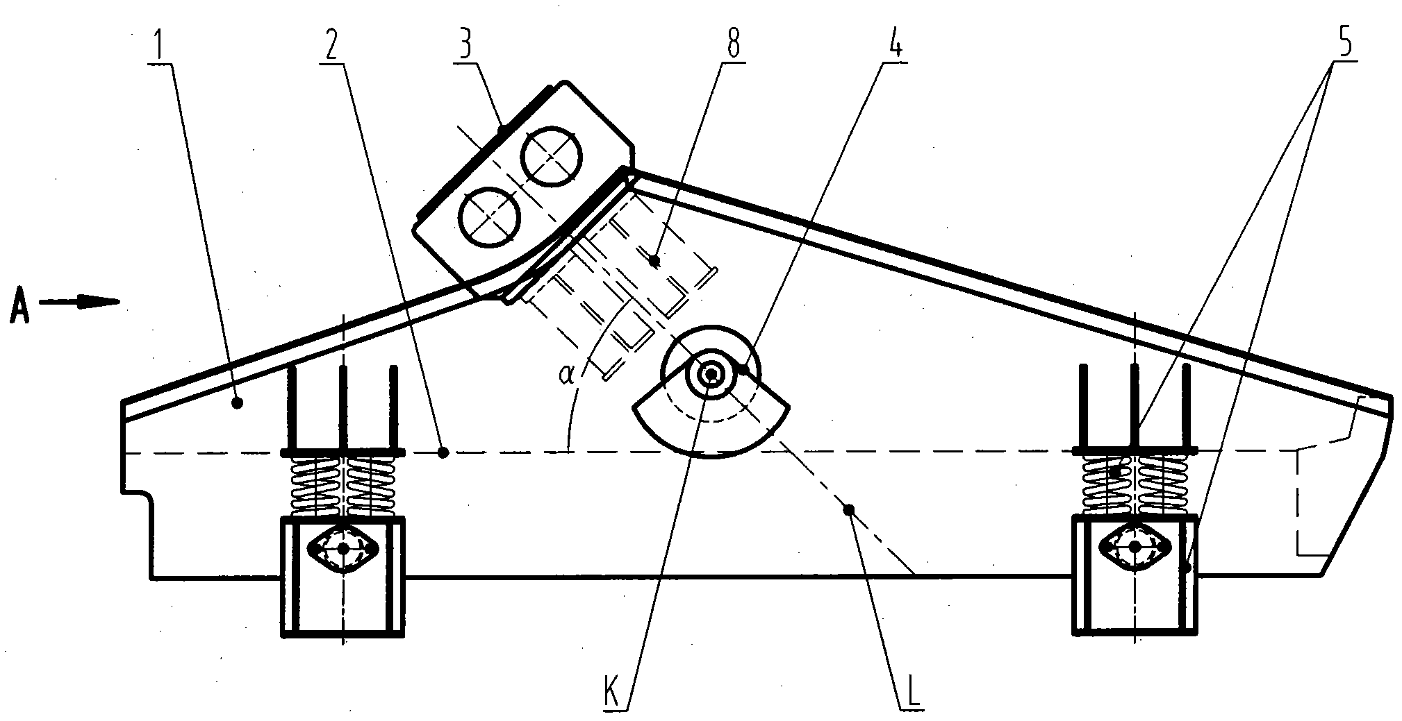 Elliptical track vibrating screen