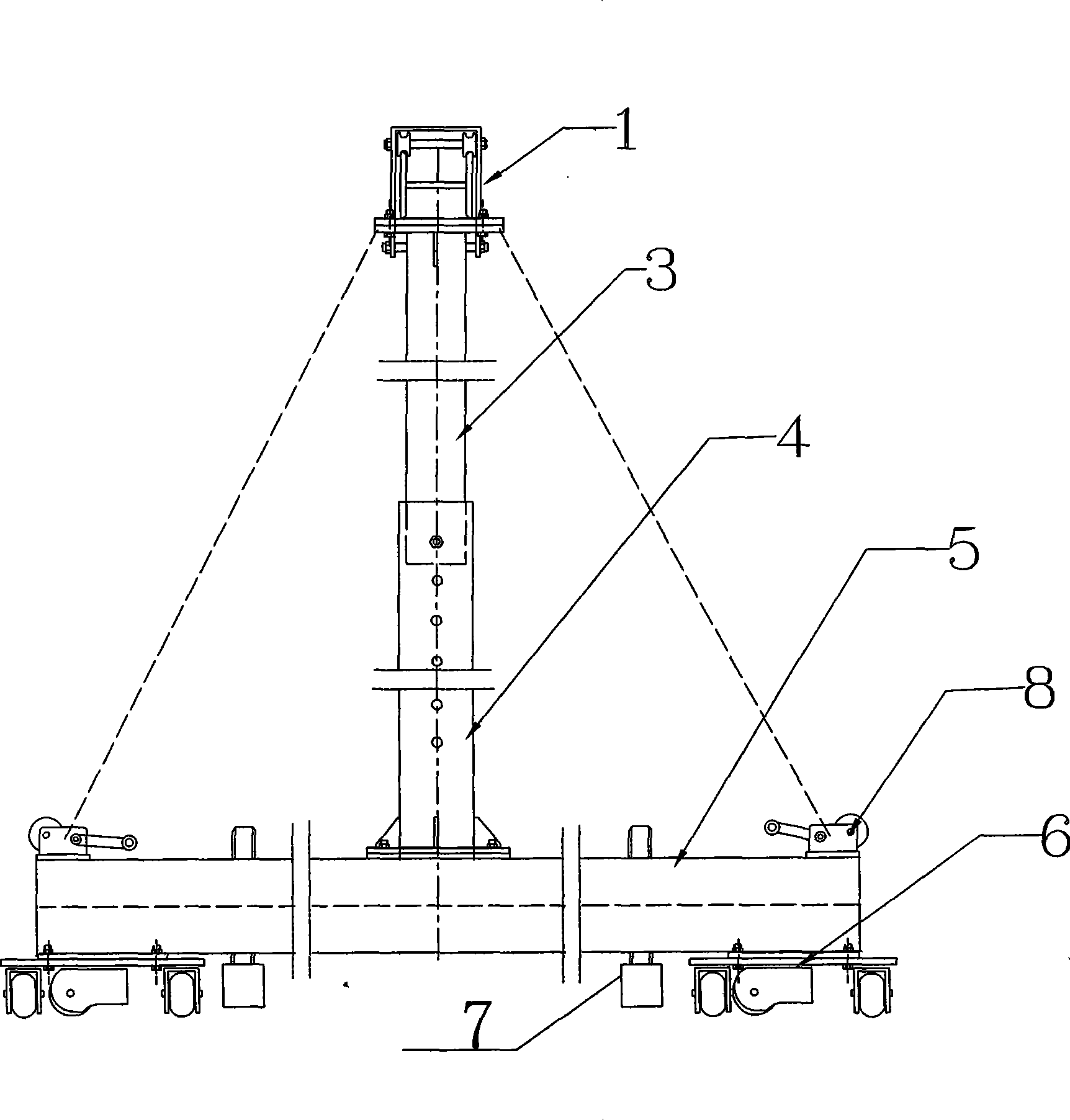 Mobile assembling gantry crane