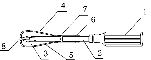 Screwdriver capable of clamping screws