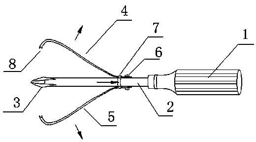 Screwdriver capable of clamping screws