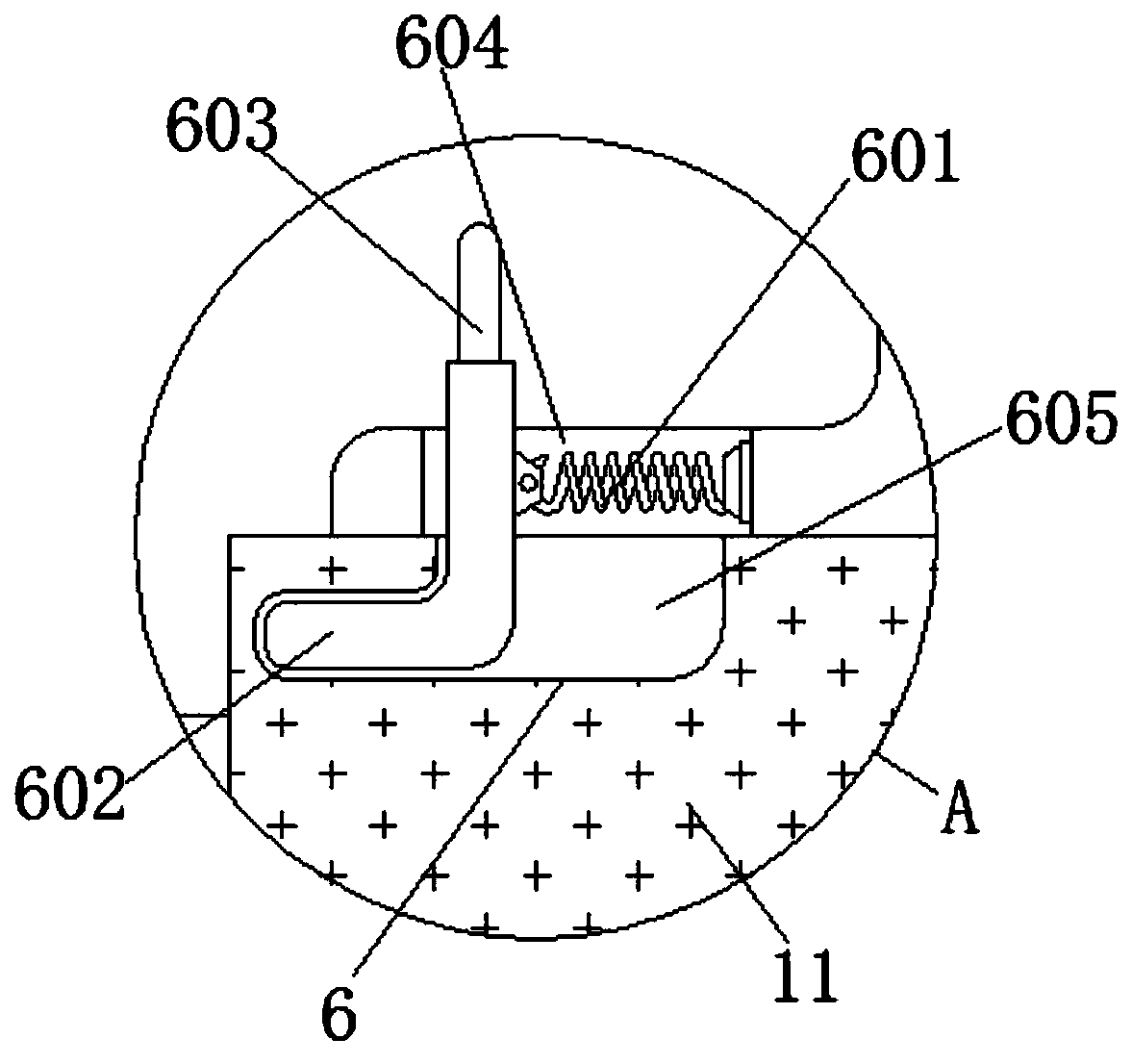 Rotary retractable drying device for tea processing