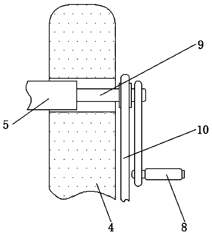 Rotary retractable drying device for tea processing